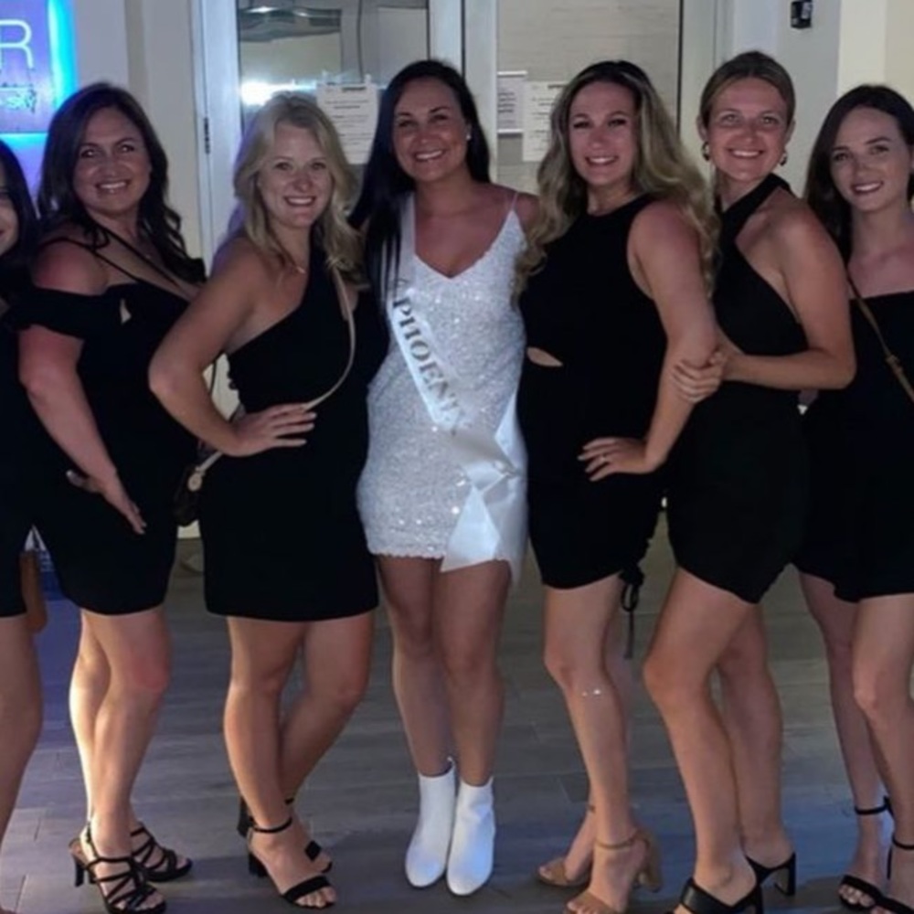 Lulus White sequin dress
